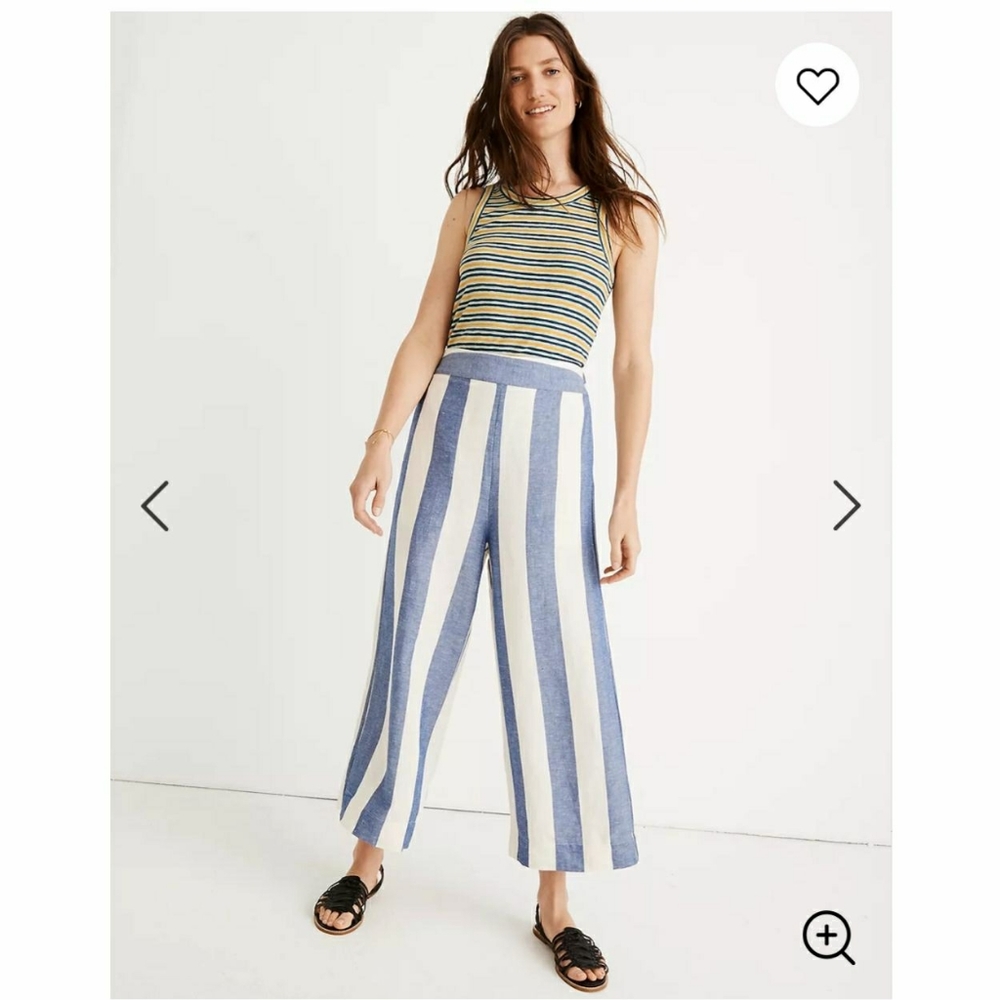 Hudson Pull-on Crop Pants in Stripe